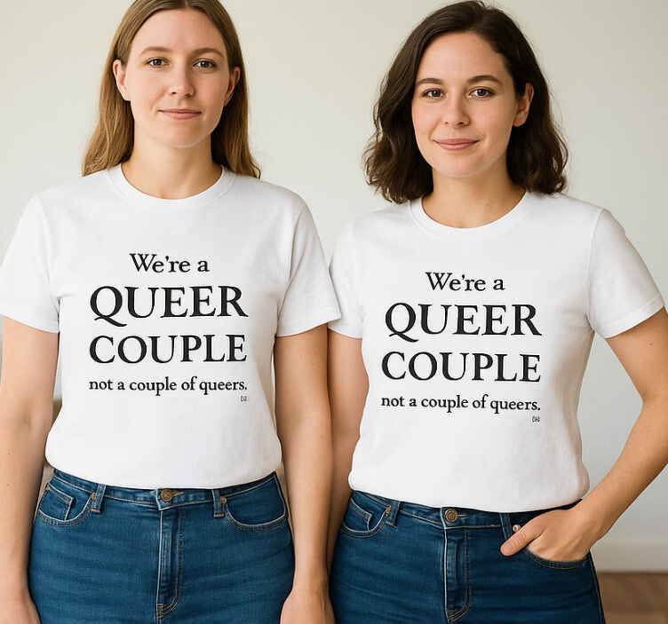 Majice za parove lgbt queer - TenStickers