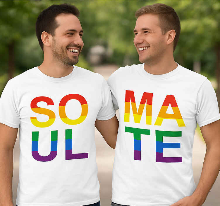 Majice za parove lgbt srodne duše - TenStickers