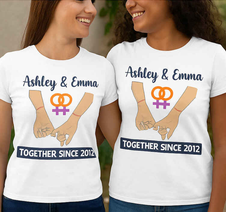Majice za parove lgbt zajedno od - TenStickers