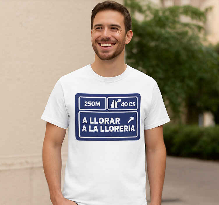 Camiseta letrero de llorería - TenVinilo