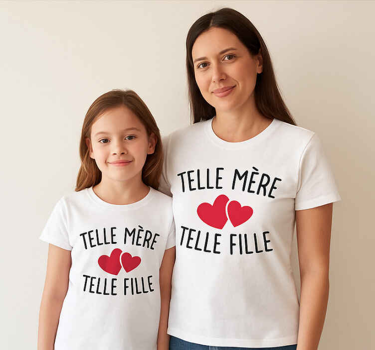 Tee-shirt mère et fille telle mère telle fille - TenStickers