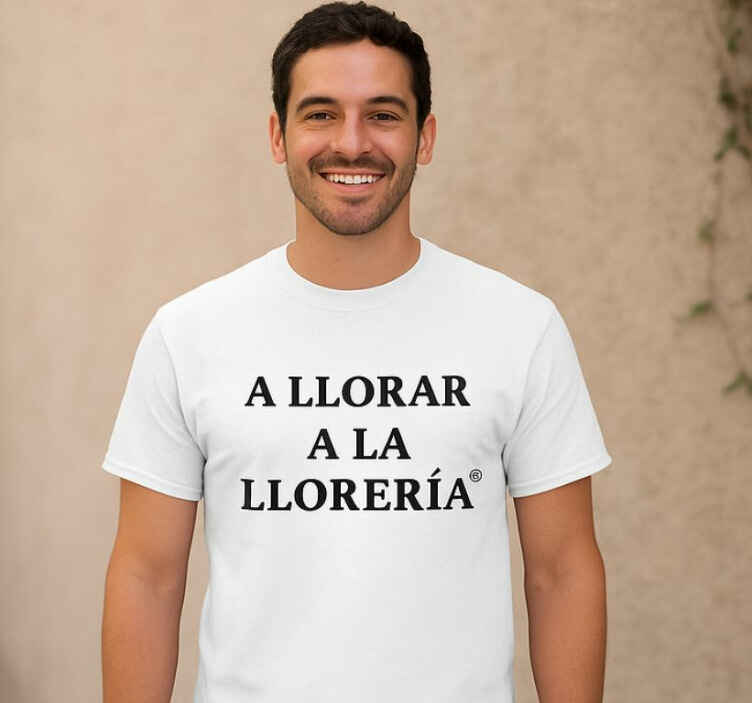 Camiseta llorar es de valientes - TenVinilo