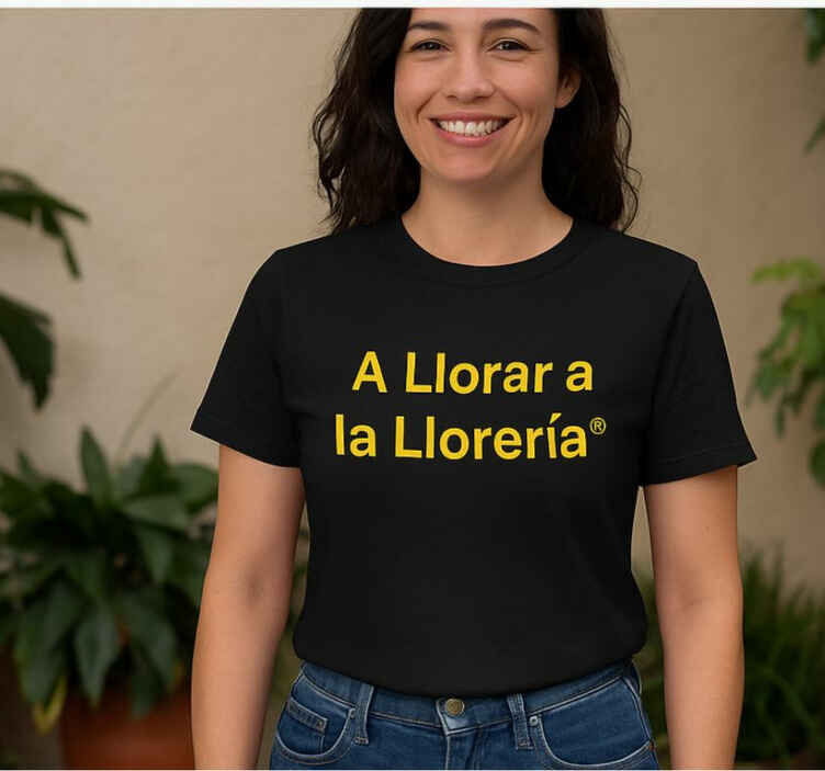 Camiseta amarillo llora en silencio - TenVinilo