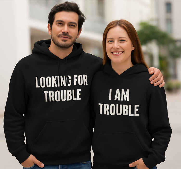 Matching t shirt trouble seeker - TenStickers