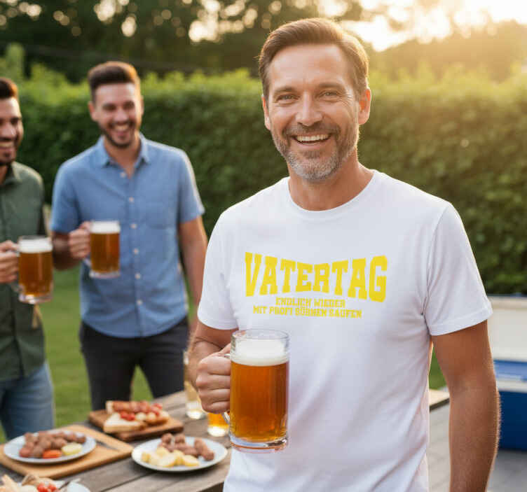 Vatertag t shirt trinken mit profis - TenStickers