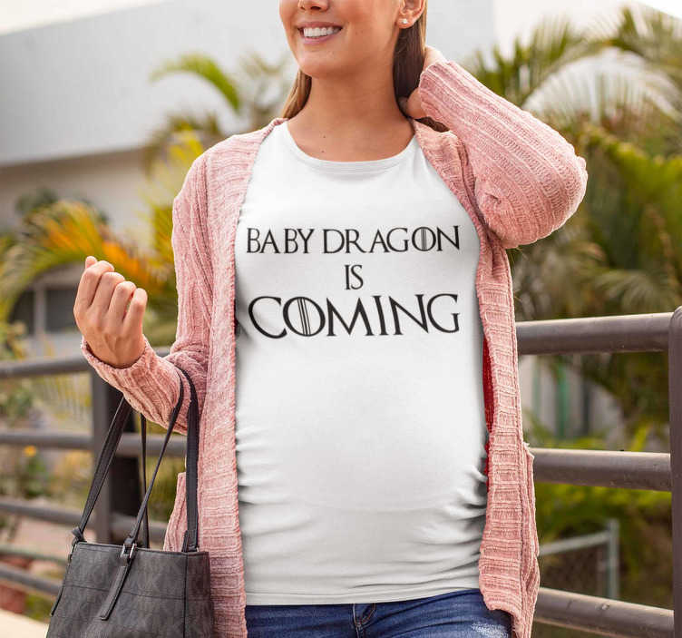 T-shirt bébé dragon arrive mères
