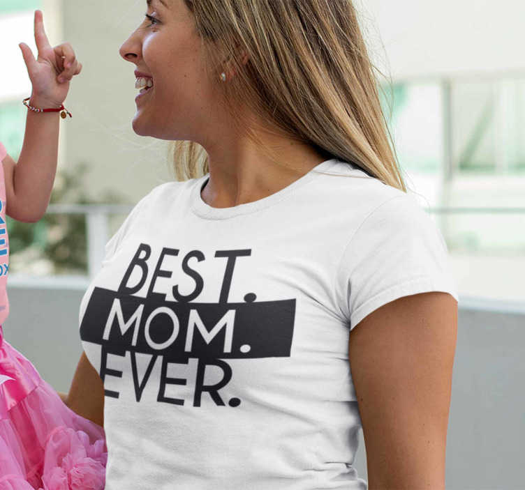 STAMPATEK Maglietta Mamma Tshirt Festa della Mamma Maglia Idea Regalo Divertente T-Shirt Donna con Super Mamma Super Maestra Super Stanca Ma Felice 