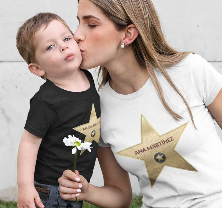 Blusa mama, papa, mini - Estrelar Moda Família