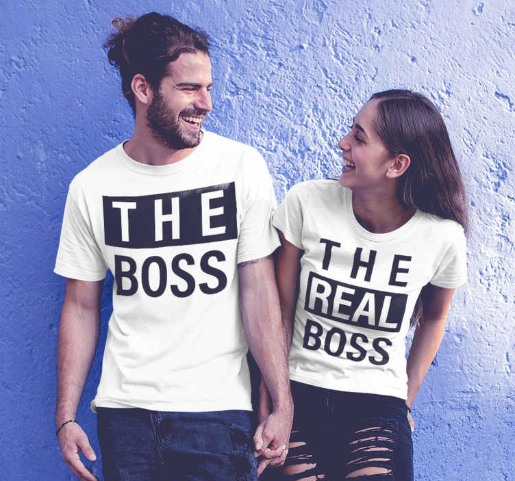 Boss and Real Boss Couple t TenStickers