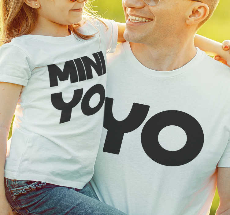 camiseta personalizable padre hijo - TenVinilo