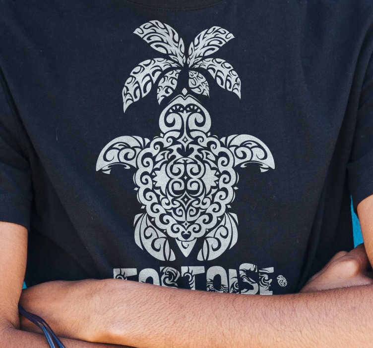 T-shirt tortue et palmier