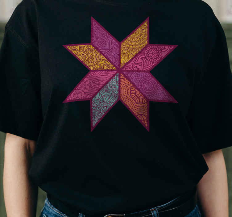 T-shirt Mosaïque motif paisley