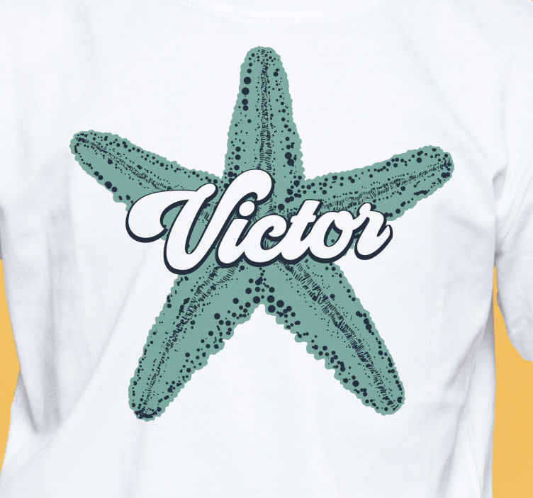 Tričko na mieru hvězda s menom victor - Tenstickers