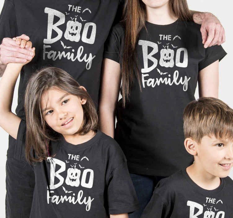 Camiseta Halloween familia boo - TenVinilo