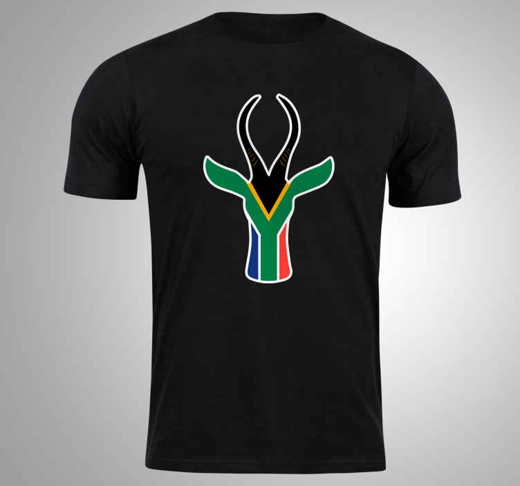 Springboks Head T Shirt Tenstickers