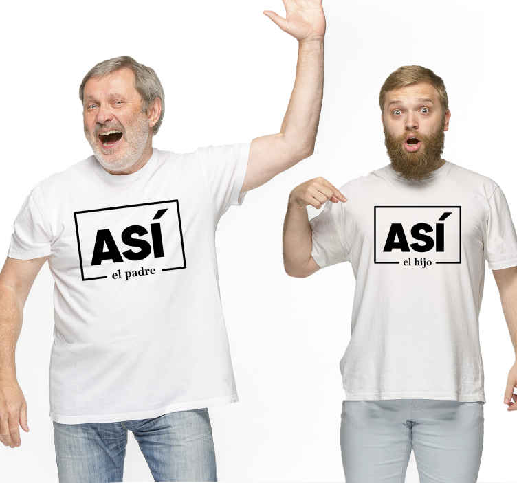 Camisetas padre e hijo este padre este hijo - TenVinilo