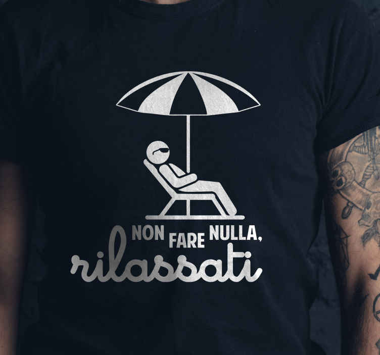 Agghiacciante in t-shirt ombrello