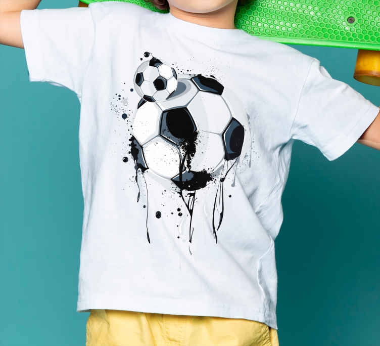 Graffiti footballs Kids t-shirt - TenStickers