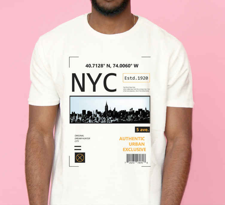 Camiseta con gráfico de tipografía de nueva york