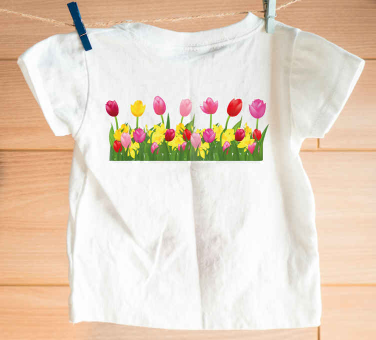  KrisTalas - Camiseta para niña, diseño de flores, color verde y  blanco : Ropa, Zapatos y Joyería