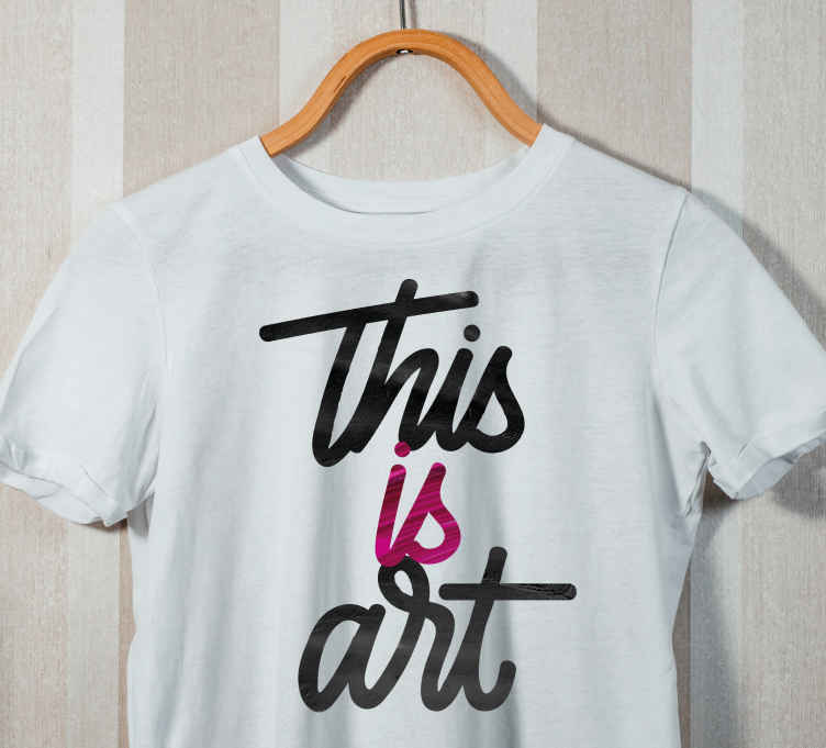 Testo artistico a colori t-shirt