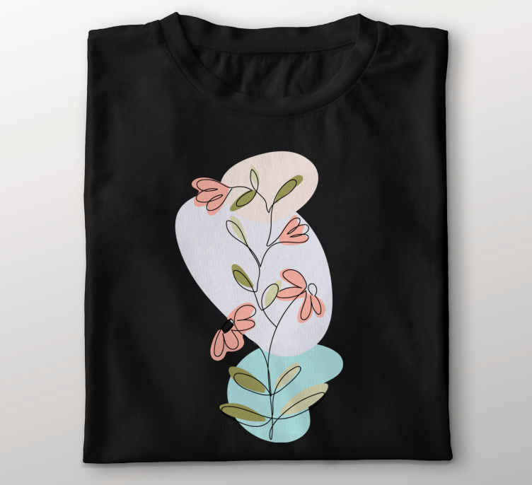 T-shirt margherita fiori e rose