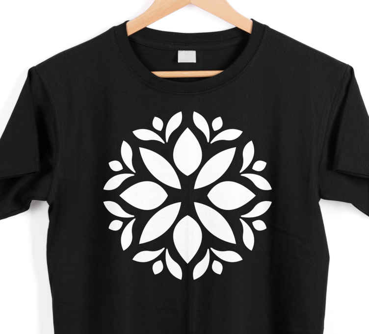Simple flower silhouette t-shirt