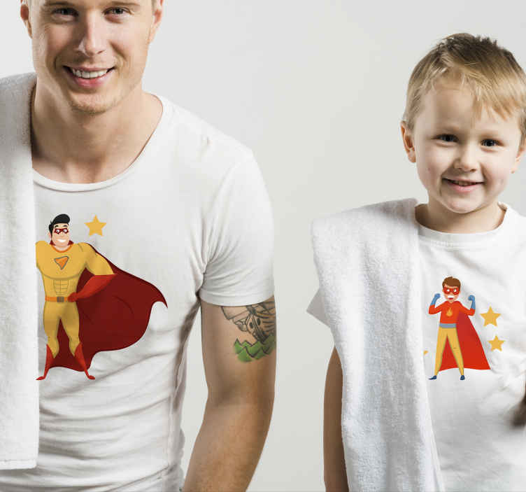 chatarra Regeneración Falsedad Camisetas para padres e hijos Diversión de superhéroes - TenVinilo