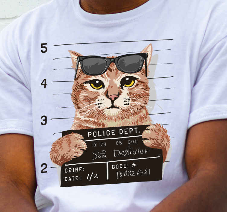 snave coping Utålelig Sej kat ønsket t-shirt - TenStickers