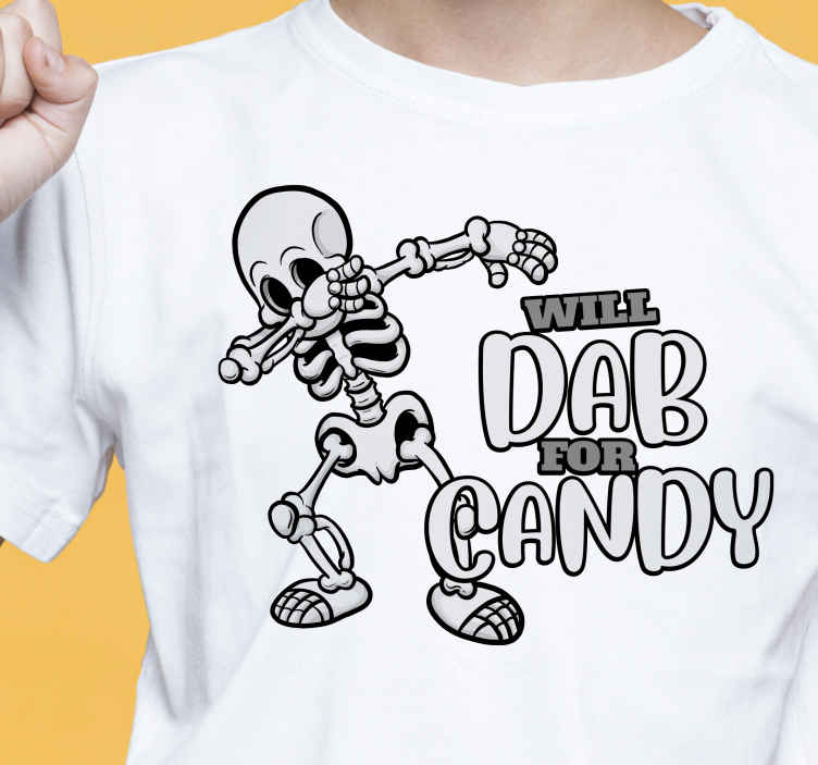 Cute Dab For Candy Halloween Shirt Tenstickers