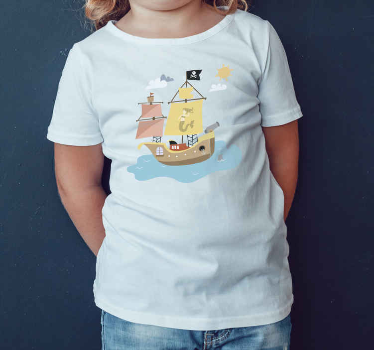 T-shirt do pirata com desenho de cacto - TenStickers