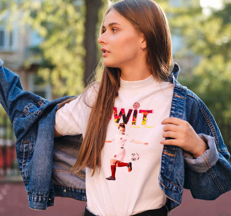 Camiseta SWIT Personalizada Blanca - TenVinilo