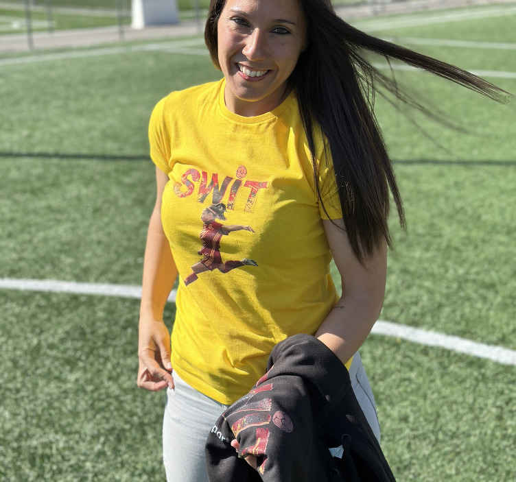 Camiseta SWIT Personalizada Amarilla - TenVinilo