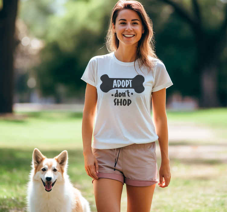 Adopter ikke køb t shirt original - TenStickers