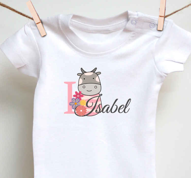 Camiseta de bebé Bodys personalizados niño recien nacido - TenVinilo