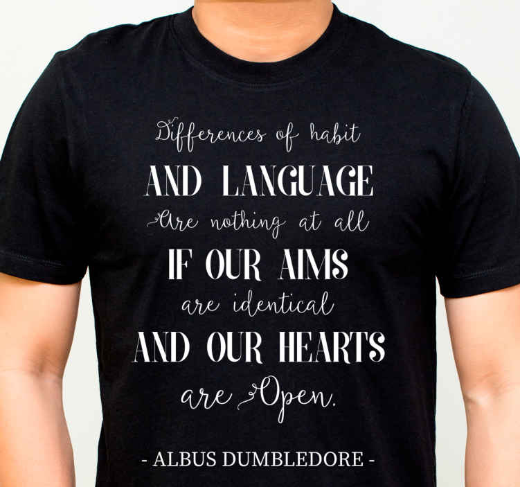 T Shirt Personnalise Citation D Amour De Dumbledore Tenstickers