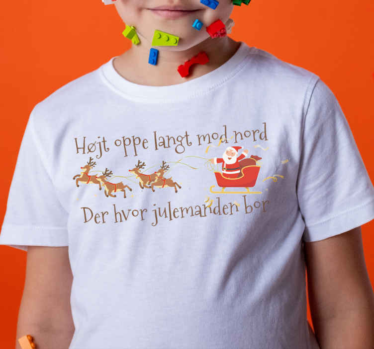 Langt mod nord, hvor julemanden bor juletrøje - TenStickers