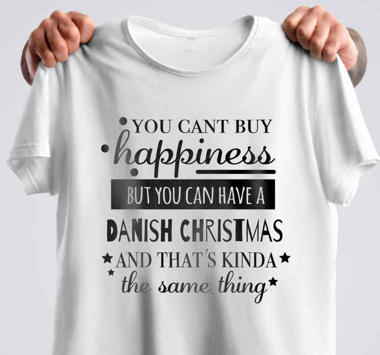 er en dansk jul jule t-shirts - TenStickers