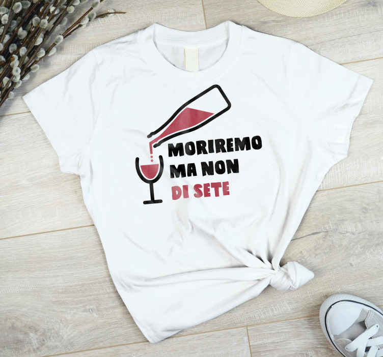 Come bere una maglietta di vino