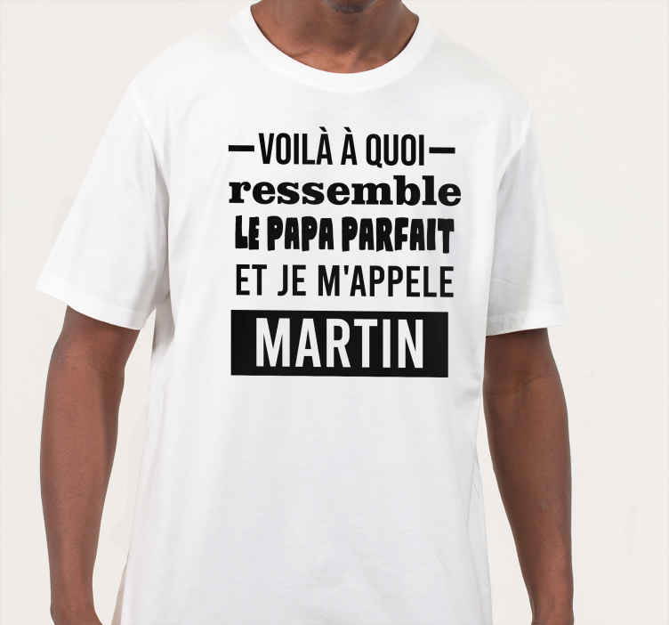Citation drôle - les meilleurs t-shirts de papa avec nom - TenStickers