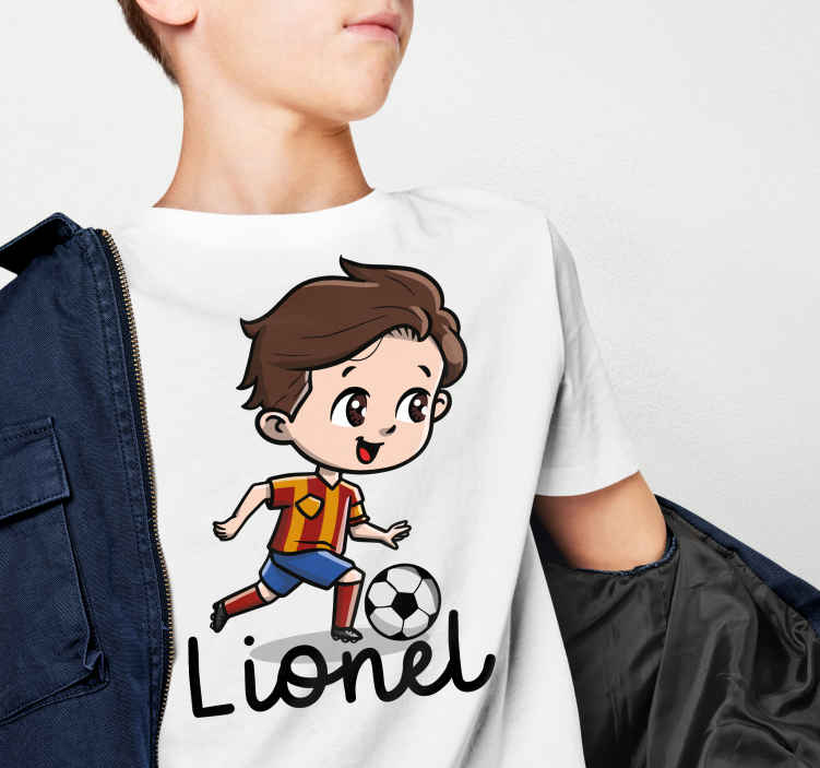 termómetro Feudal compilar Camisetas personalizable Niño futbolista - TenVinilo