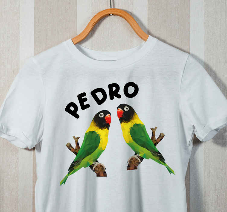 Tričko na mieru s živými papagájmi grafikou - Tenstickers