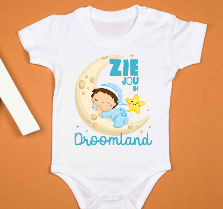 Baby T-shirt droomland slaapliedje - TenStickers