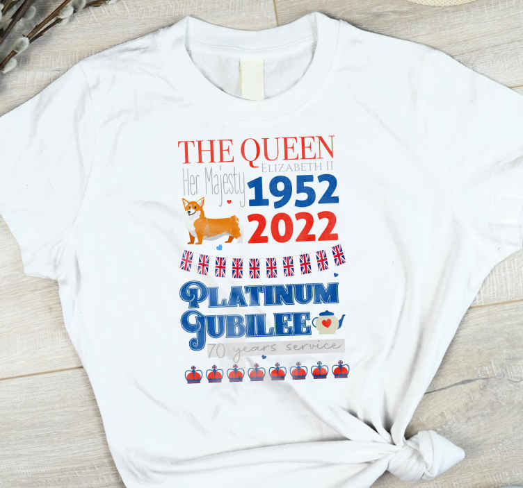 Platinum Jubilee Art custom t-shirt - TenStickers