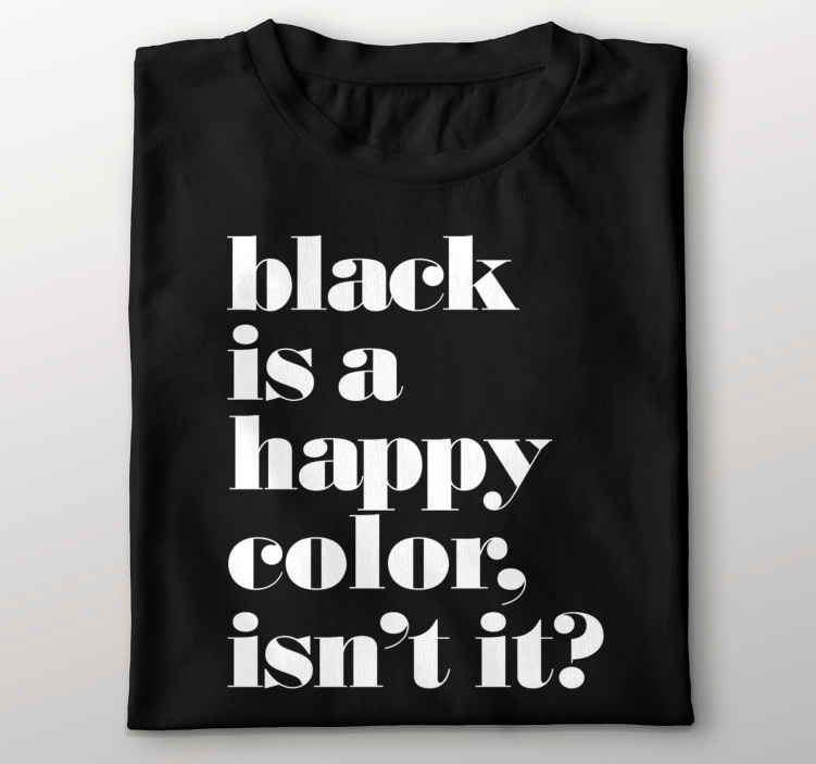 T-shirt Texte la couleur noire - TenStickers