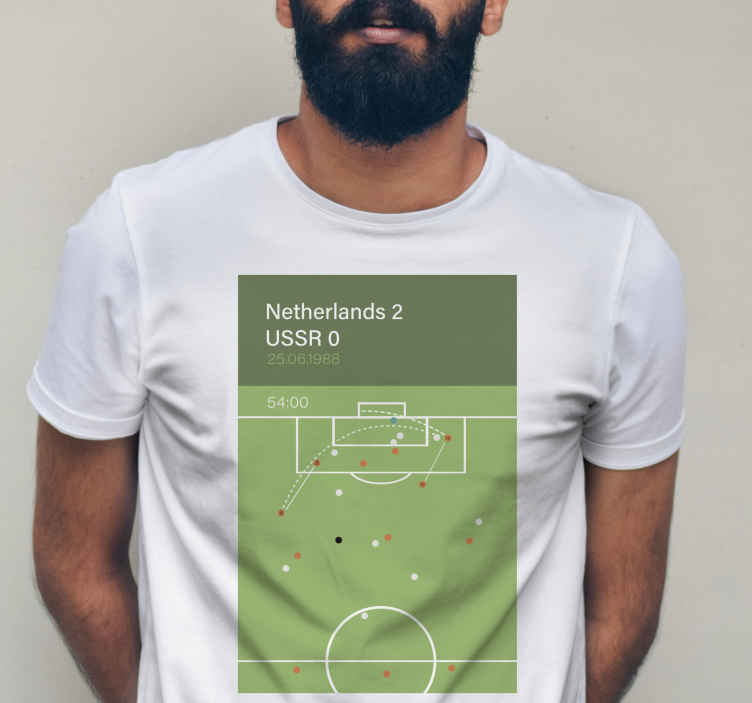 1988 voetballer poster T-shirt - TenStickers