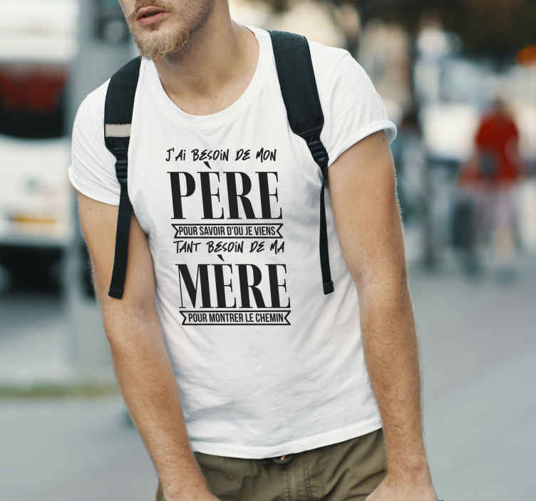 T-shirt Paroles de chanson Besoin de - TenStickers
