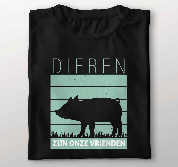 Dieren zijn vrienden T-shirt - TenStickers