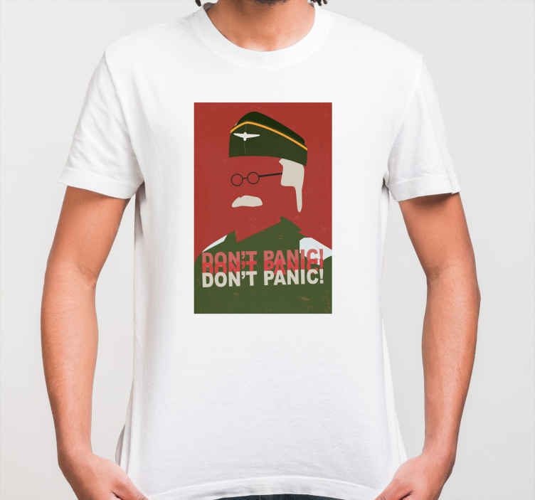 Don't panic custom t-shirt - TenStickers