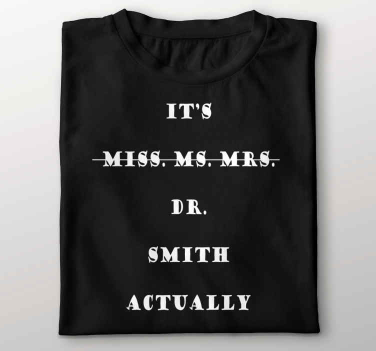 Dr Graduate Text T-shirts with name - TenStickers
